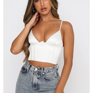 White Fox Acacia Bustier Top